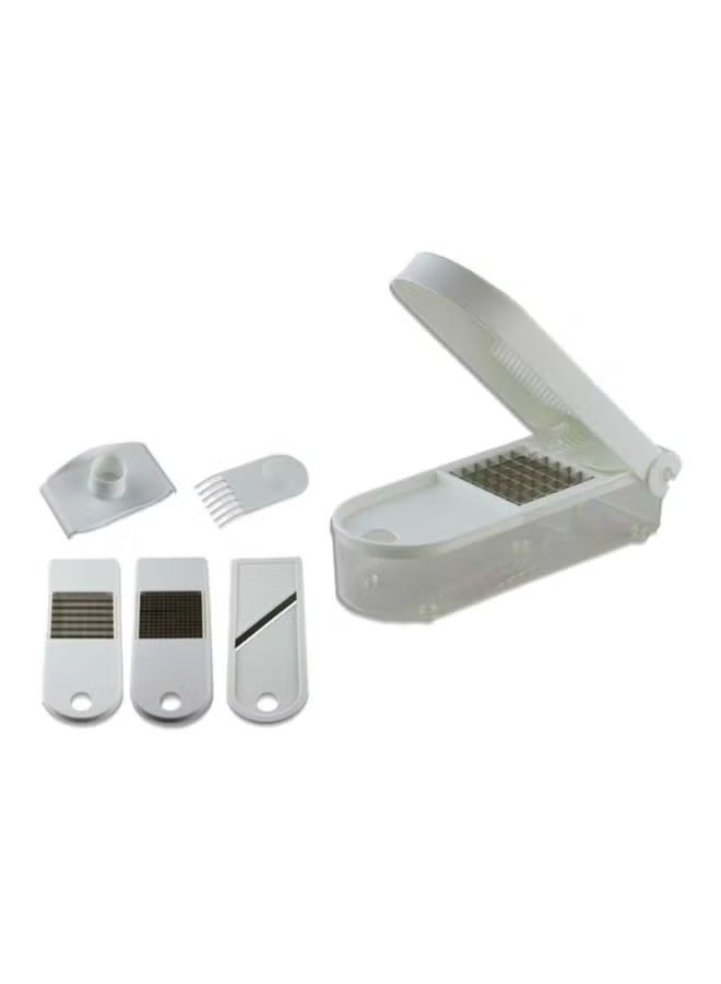 ال سي قطاعة خضار 5 في 1 لون أبيض / فضي 15×31×15 سم