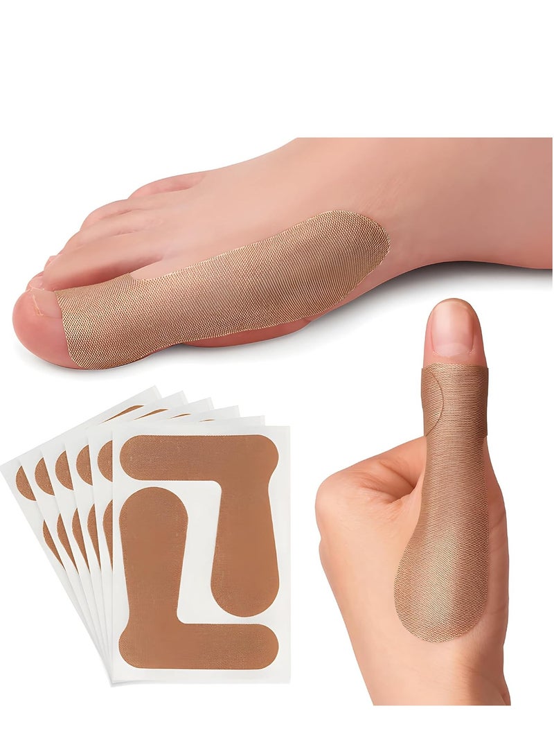 Generic Thumb Support Stickers, 10 Pcs Elastic Breathable Thumb Support Brace Wrap Hand Guard Patches, for Tendonitis Sprains Strains Trigger Finger Pain Relief  - Image 1