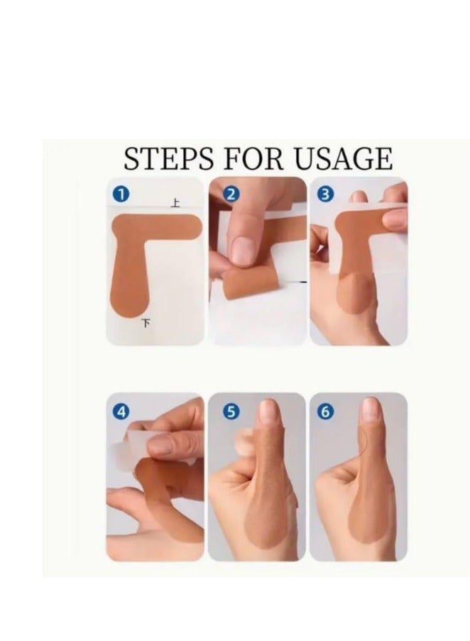 Generic Thumb Support Stickers, 10 Pcs Elastic Breathable Thumb Support Brace Wrap Hand Guard Patches, for Tendonitis Sprains Strains Trigger Finger Pain Relief  - Image 5