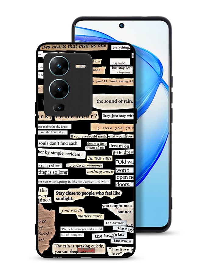 Tolwak Vivo V25 Pro 5G Protective Case Cover Quotes Stickers - Image 1