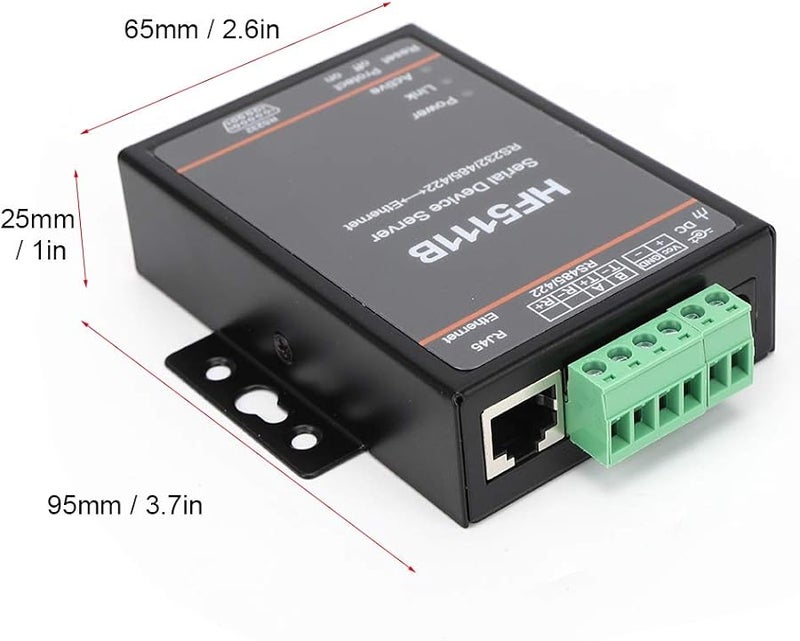 HF5111B 3 في 1 خادم جهاز تسلسلي RJ45 RS232 RS485 RS422 إلى محول إيثرنت DTU - Image 3