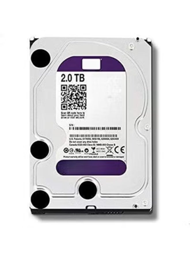 2TB 3.5-Inch Internal Hard Drive – Reliable SATA HDD for Desktop and Surveillance Use