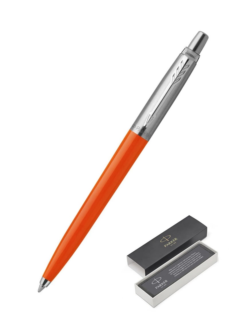 PARKER 1-Piece Jotter Original Blue Ink Ballpoint Pen Orange Barrel  - Image 1
