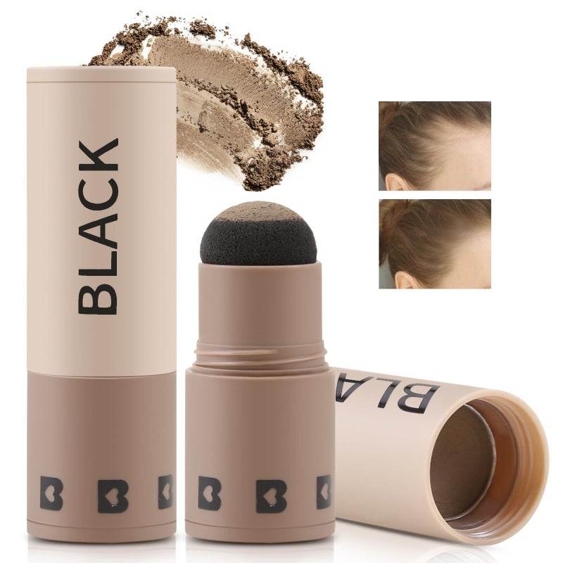 Boobeen Hairline Powder Stick Root Touch Up and Hair Shadow Powder Stick Waterproof Hairline Filler to Cover Gray Hair Thinning Hair