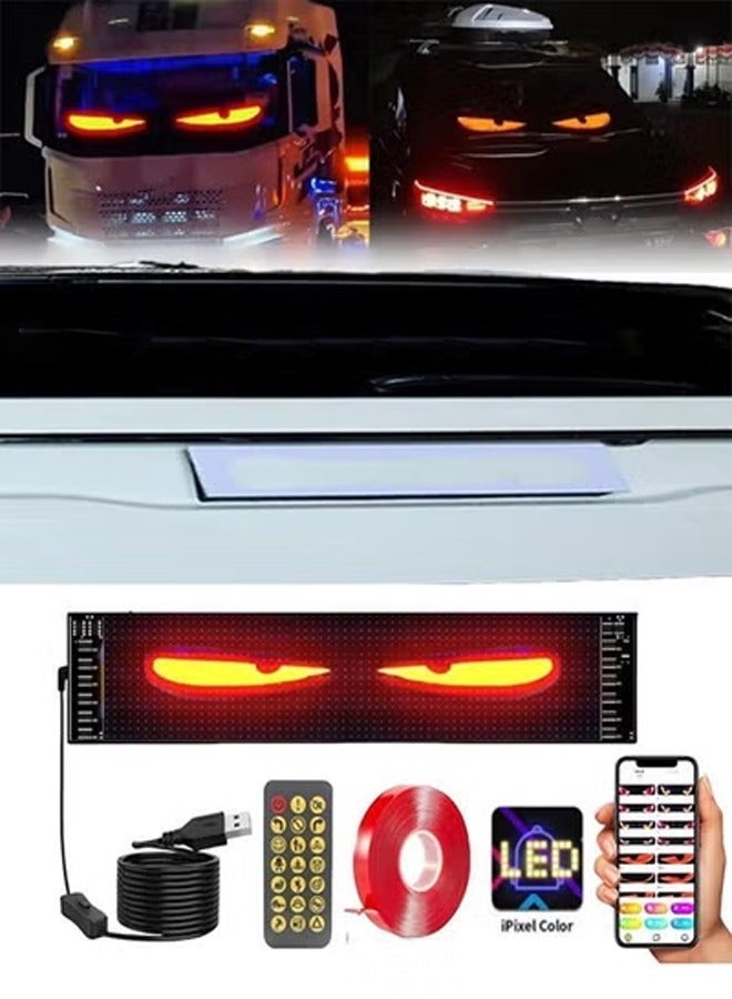 Dynamic Eyes Light for Cars Programmable Flexible Ultra Thin Window Screen LED Display for Car Remote and APP Control - Image 1