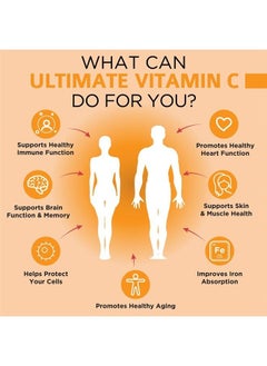 OmniBiotics Ultimate Vitamin C 2000 mg with Full Servings of Zinc, Elderberry, & Vitamin D3 - Advanced Immune Support & Antioxidant Supplement - 120 Vegan Tablets  - Image 5