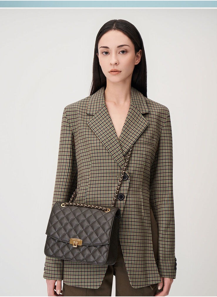 Charles & Keith Quilted Chain Strap Clutch  - Image 5