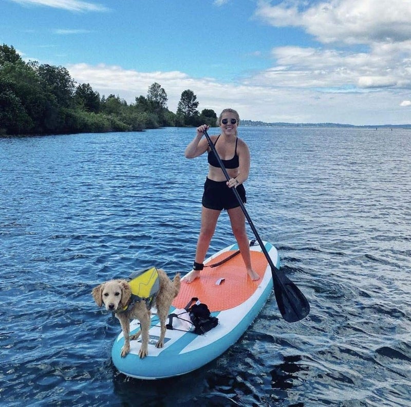 Karltion SUP Paddle - Adjustable 3 Pieces Stand-Up Board Paddles Floating Aluminum Alloy Shaft Easy Packable Travel SUP-Black - Image 2