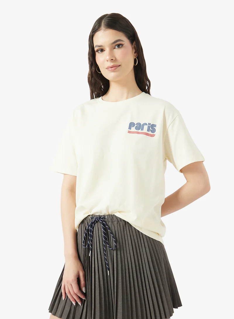 Ripples Ladies Drop Shoulder T-shirt