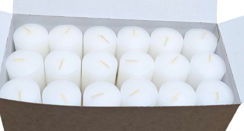 D'light Online 15 Hour Unscented White Emergency and Events Bulk Votive Candles for Wedding Votives, Luminary Candles, Restaurants, Churches, Bars, Parties, Spa and Decor (Set of 36 - White, 15 Hour) - Image 3