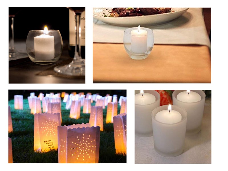 D'light Online 15 Hour Unscented White Emergency and Events Bulk Votive Candles for Wedding Votives, Luminary Candles, Restaurants, Churches, Bars, Parties, Spa and Decor (Set of 36 - White, 15 Hour) - Image 4