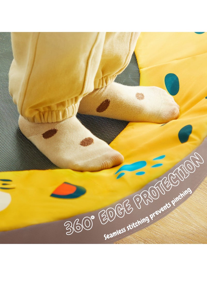 Mideer - Kids Foldable Trampoline 3ft - Yellow/Black - Image 5