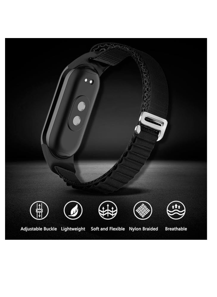 Generic Alpine Loop Band for Xiaomi Mi Band 7/Mi Band 6/Mi Band 5/Mi Band 4/Mi Band 3,Women Men Nylon Sport Solo Loop Rugged Wristband with G‑Hook  - Image 3