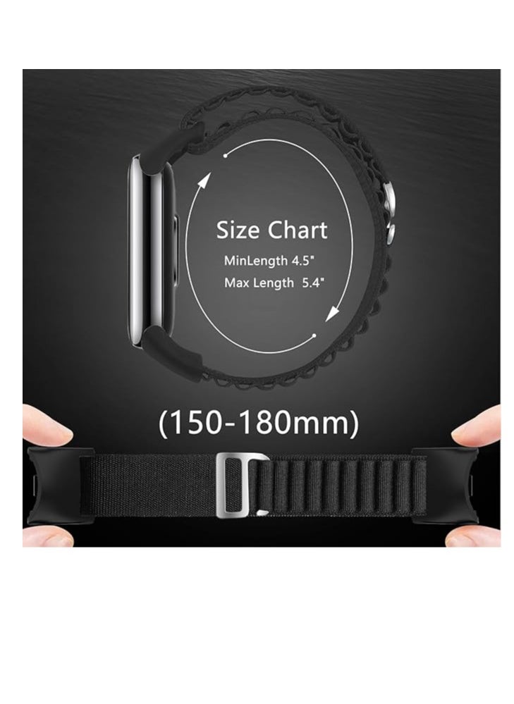 Generic Alpine Loop Band for Xiaomi Mi Band 7/Mi Band 6/Mi Band 5/Mi Band 4/Mi Band 3,Women Men Nylon Sport Solo Loop Rugged Wristband with G‑Hook  - Image 5