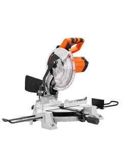 LAWAZIM Miter Saw -2000W, 5300RPM- Single Bevel Sliding Compound Miter Saw with 255mm Sharp Blade, Tilting Head, Adjustable Cutting Angle, Dust Bag, Blade Guards, and Clamping Plate - For Cutting Wood  - Image 1