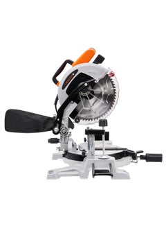LAWAZIM Miter Saw -2000W, 5300RPM- Single Bevel Sliding Compound Miter Saw with 255mm Sharp Blade, Tilting Head, Adjustable Cutting Angle, Dust Bag, Blade Guards, and Clamping Plate - For Cutting Wood  - Image 2