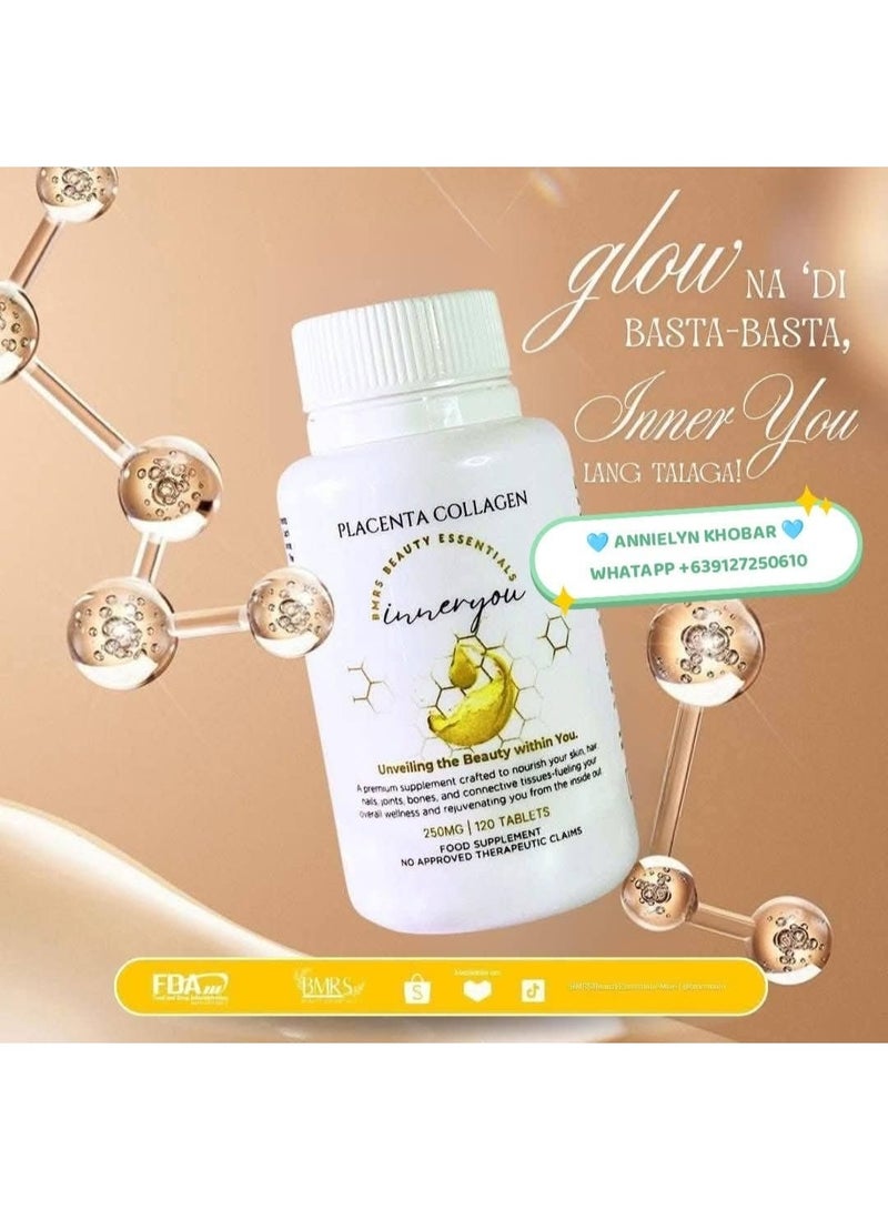 BMRS Placenta Collagen 120 Tablets - Image 4