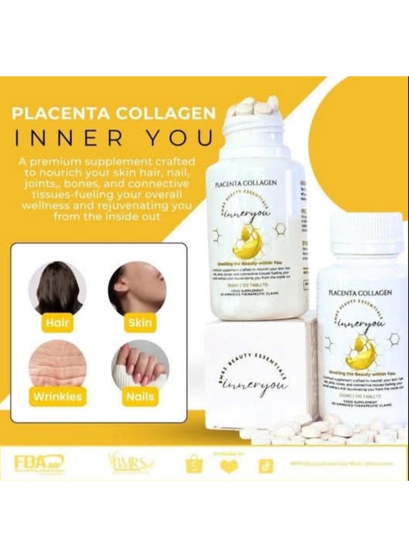 BMRS Placenta Collagen 120 Tablets - Image 5