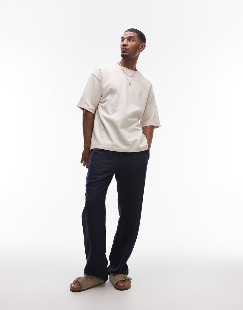 TOPMAN Essential Linen Trouser - Image 1