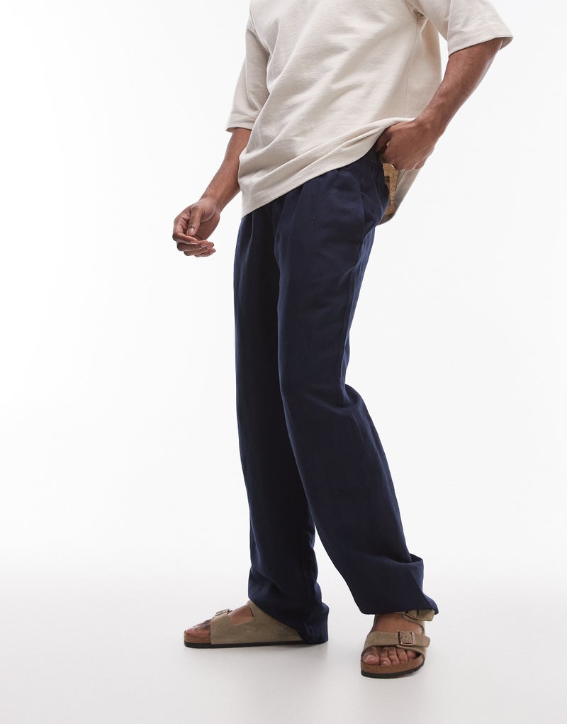 TOPMAN Essential Linen Trouser - Image 5