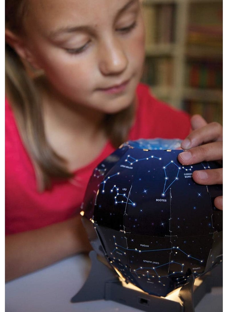 4M Night Sky Projection Kit – DIY Science Kit to Build a Star Projector with Constellation Dome, Light Bulb, and Instructions – Fun Astronomy STEM Activity for Kids Ages 8 and Up | 00-13233 - Image 4