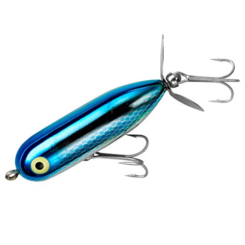 Heddon Torpedo Prop-Bait Topwater Fishing Lure with Spinner Action, Blue Shiner, Baby Torpedo (3/8 oz) - Image 3