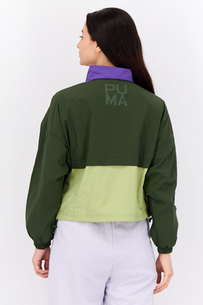 PUMA جاكيت خارجي طويل الأكمام للنساء، متعدد الألوان - Image 3