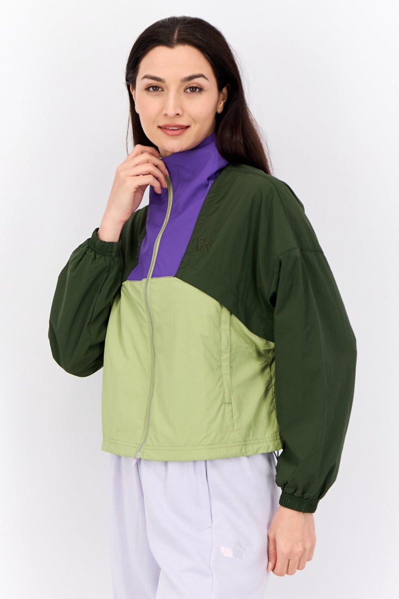 PUMA جاكيت خارجي طويل الأكمام للنساء، متعدد الألوان - Image 2