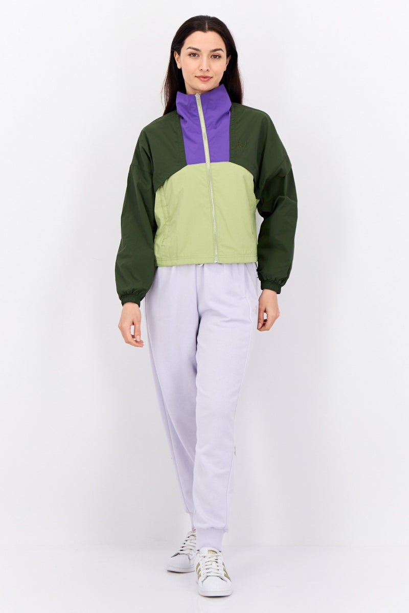 PUMA جاكيت خارجي طويل الأكمام للنساء، متعدد الألوان - Image 4