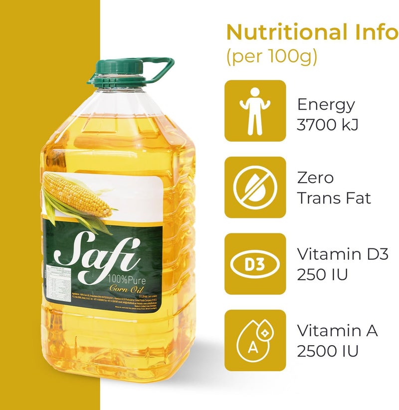 Safi 100% Pure Corn Oil, 5 Liters - Image 3