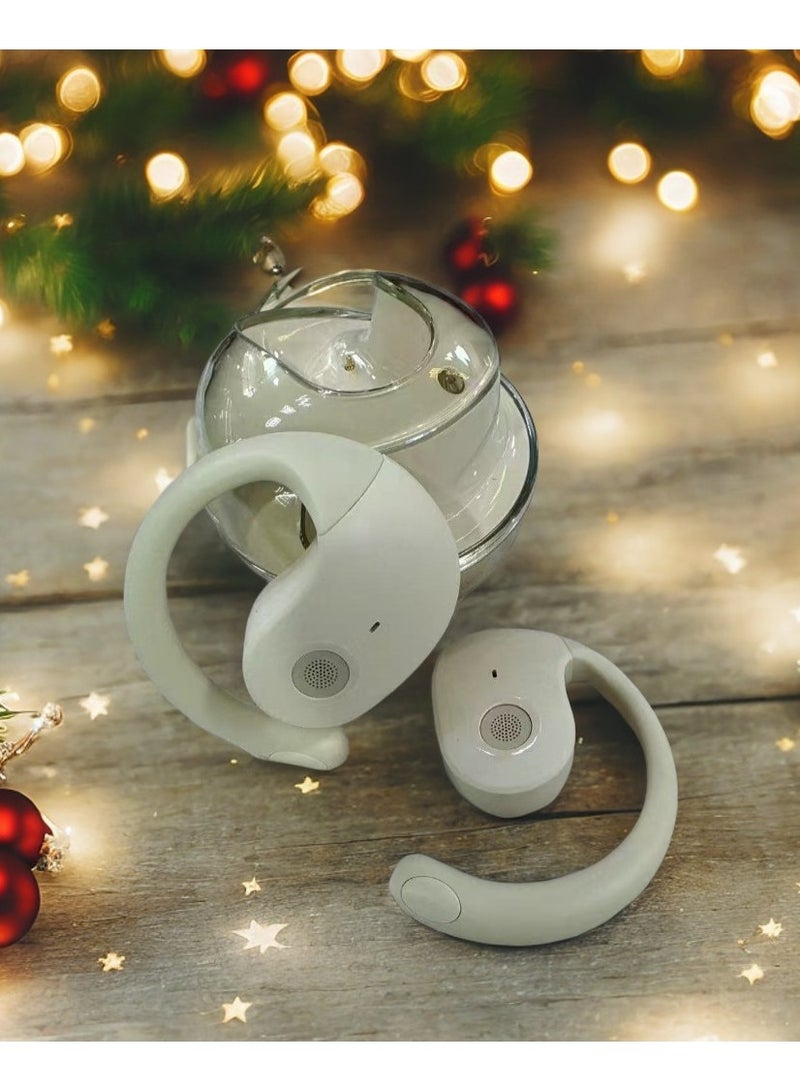 Real-Time Translation Bluetooth Earbuds – Wireless AI Language Translator for 100 Languages, Ideal for Travel, Business, Study & Sports (White) - Image 1