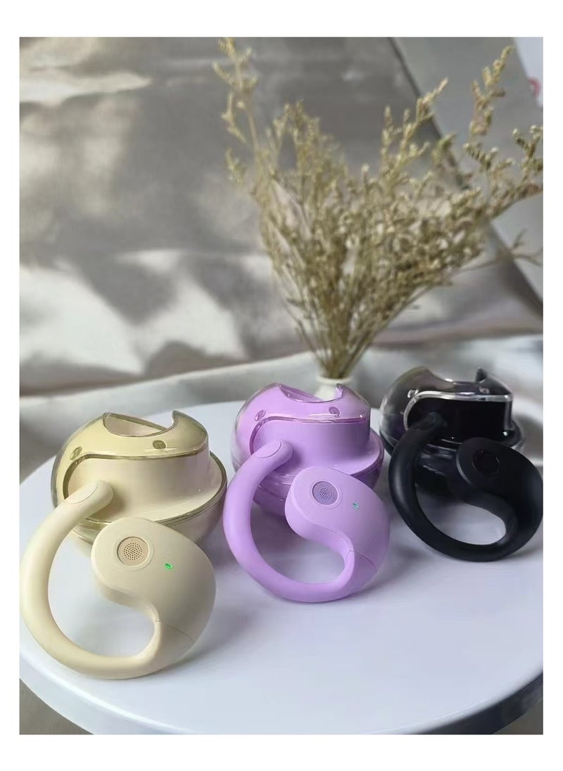 AI bluetooth earphone open earbuds clip-on headsets, Powerful Language Translation Device, real-time translation of 100 languages and accents, ideal for sport, business, travel and learning.