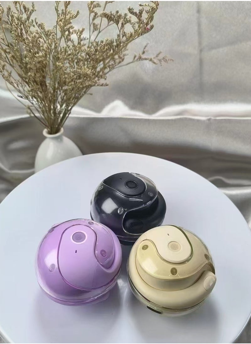 AI bluetooth earphone open earbuds clip-on headsets, Powerful Language Translation Device, real-time translation of 100 languages and accents, ideal for sport, business, travel and learning.