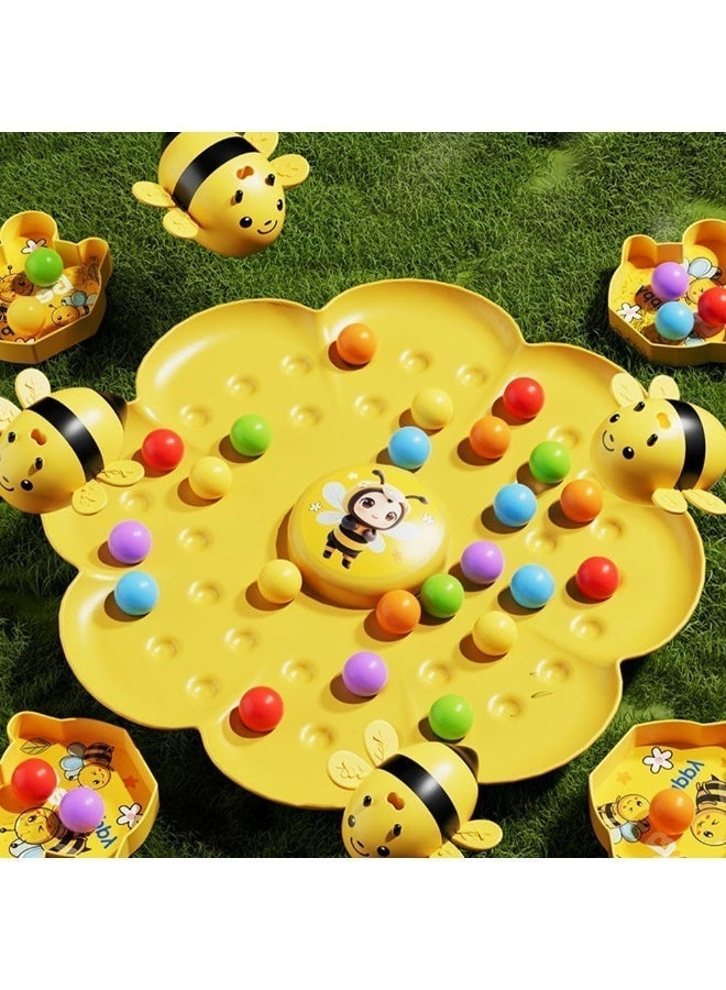 FIRST PRO Magnetic Bee Bean Picking Tabletop Fishing Game | Educational Focus Toy for Kids | Adjustable Headband | Indoor & Outdoor Family Game | Ages 3+ - Image 4