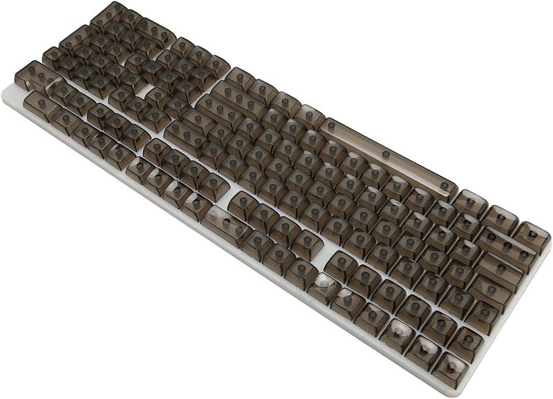 132 Keys High Transparent PC Keycap Set, CBSA Height Matte Ergonomic DIY Replacement Keycaps, Custom Gaming Keyboard Keycaps for 61/62/64/68/84/87/104/108 Keys Mechanical Keyboard (Black) - Image 5
