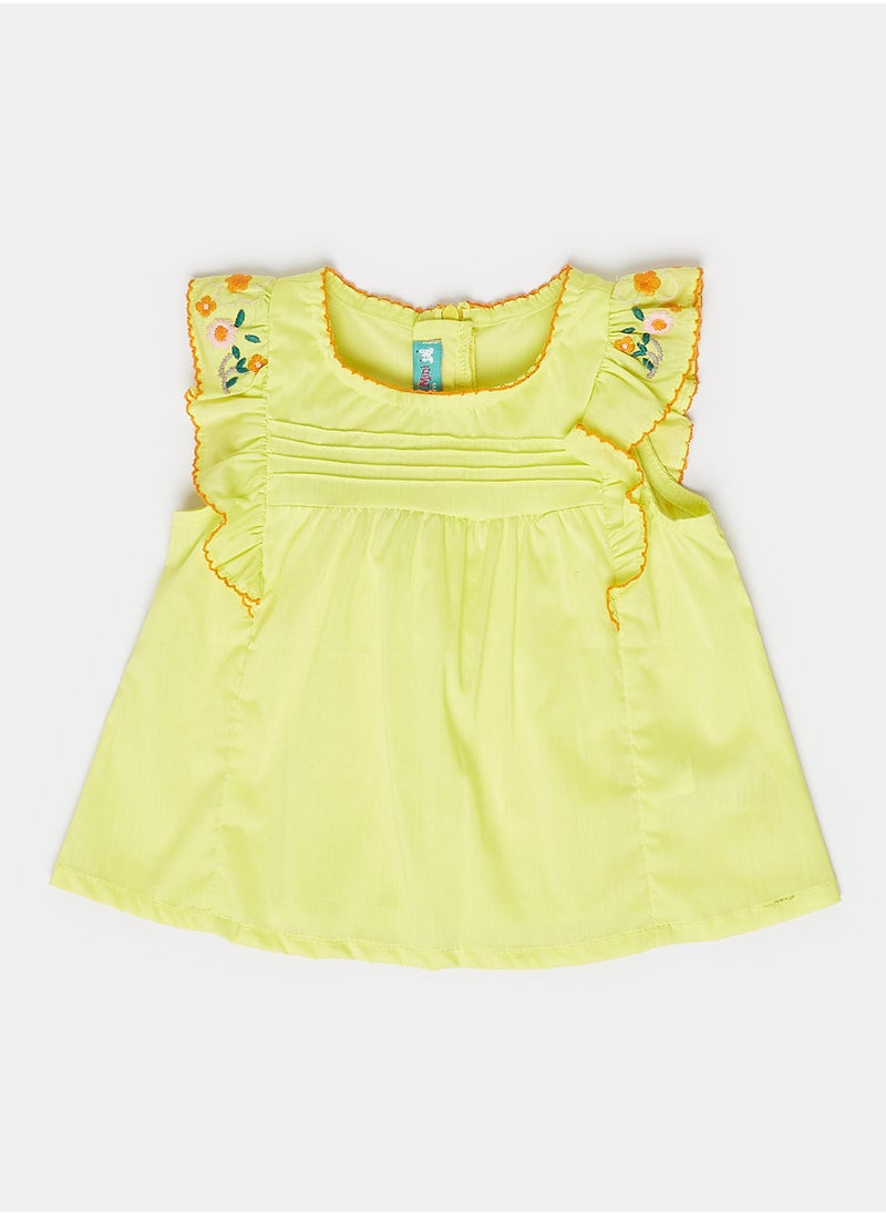 Jodi Mini - Blouse with Frill sleeves - Image 1