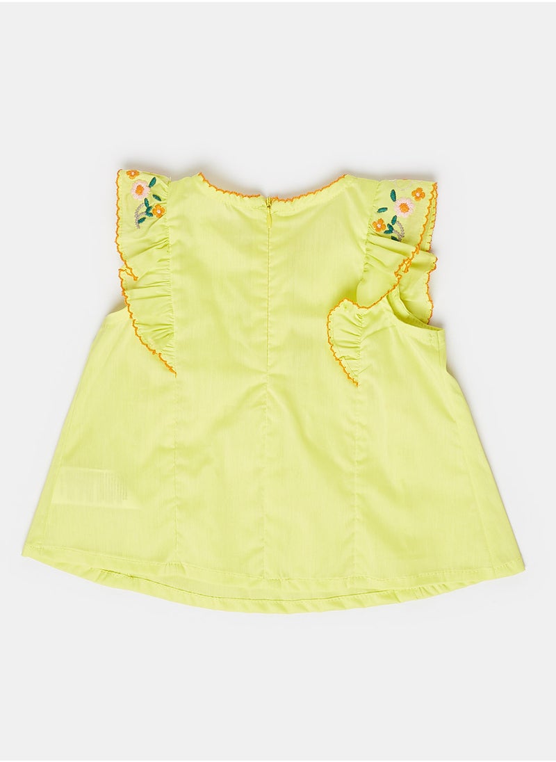 Jodi Mini - Blouse with Frill sleeves - Image 1