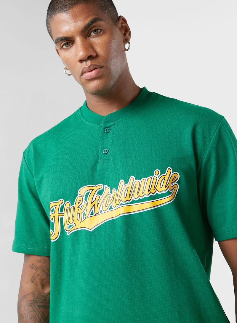 HUF Harlan Henley Baseball Polo