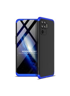 HuHa Case Cover For OPPO A94 / F19 Pro / Reno5 F / Reno5 Lite GKK Three Stage Splicing Full Coverage PC Protective Case Black Blue 