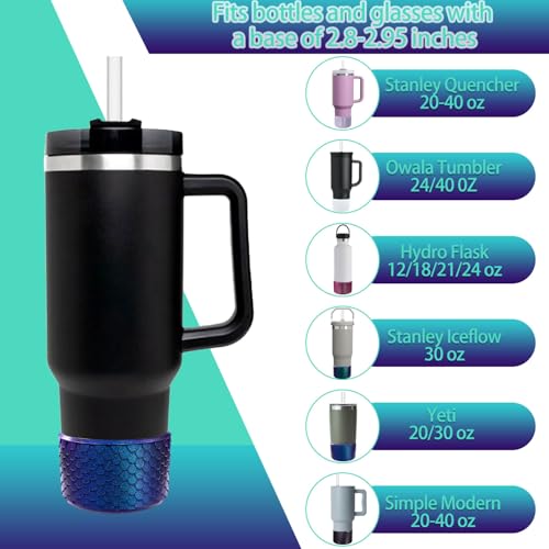 Lnulyaciy Chameleon Gradient Silicone Boots for 12-24oz Hydroflask Owala Tumblers, Anti-Slip Boot for Stanley Cup Accessories, 40oz, Reusable, Gradient Design with Superior Protection - Image 2