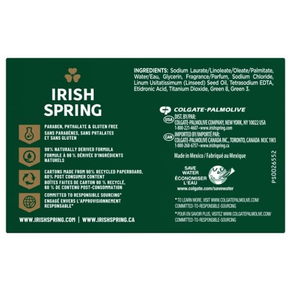 Irish Spring صابون ديو دورانت إيريش سبرينغ الأصلي، 3.7 أونصة (عبوة من 3) - Image 2