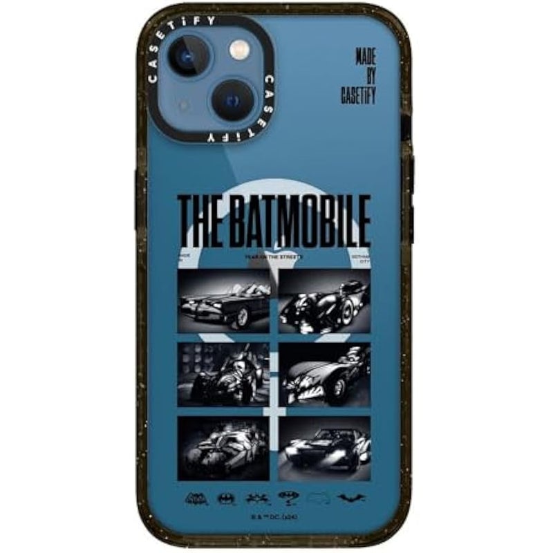 كاستيفي CASETiFY Impact iPhone 13 Case 【Batman Co-Lab / 4X Military Grade Drop Tested / 8.2ft Drop Protection/Compatible with Magsafe】 - The Batmobile - Clear Black - Image 4