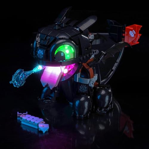 LocoLee Light kit Compatible with Lego 10375 How to Train Your Dragon Toothless  No Model Only Light LED Lighting Accessories Compatible with Lego 10375 Standard Version - Image 1