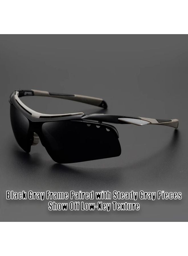 Orange Frame Green Film Glasses For Men And Women With PC Lens Anti Glare Scratch Resistant - Image 5