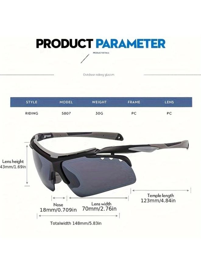 Orange Frame Green Film Glasses For Men And Women With PC Lens Anti Glare Scratch Resistant - Image 4
