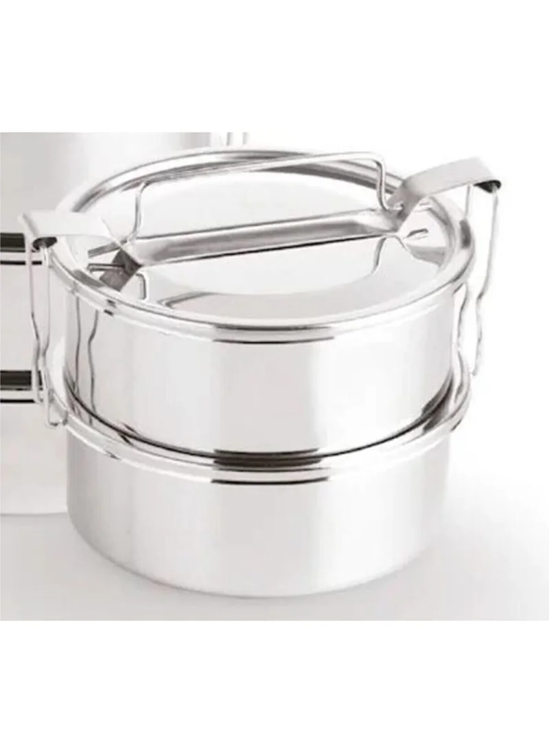 Favori Mutfak Favorite Kitchen Lunchbox Stainless Steel Single 12 x 6 cm Set of 2