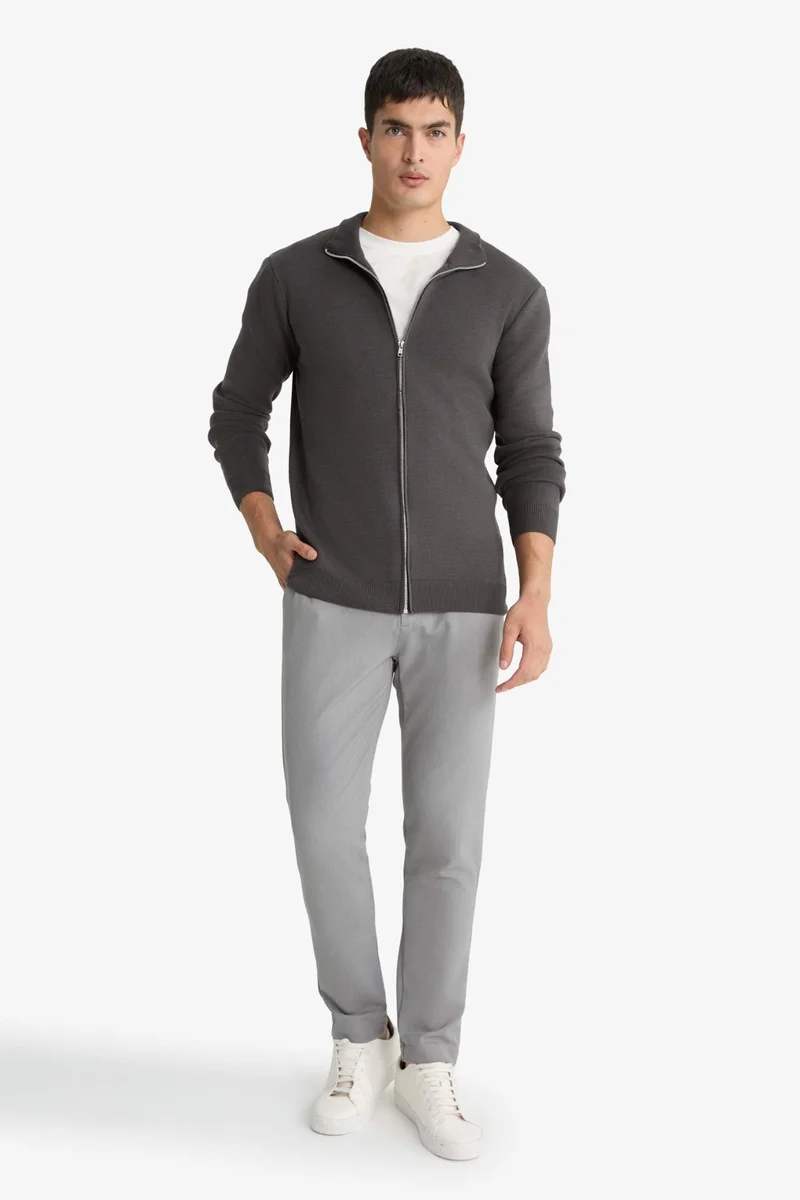 ديفاكتو Standard Fit Turtleneck Knitwear Cardigan
