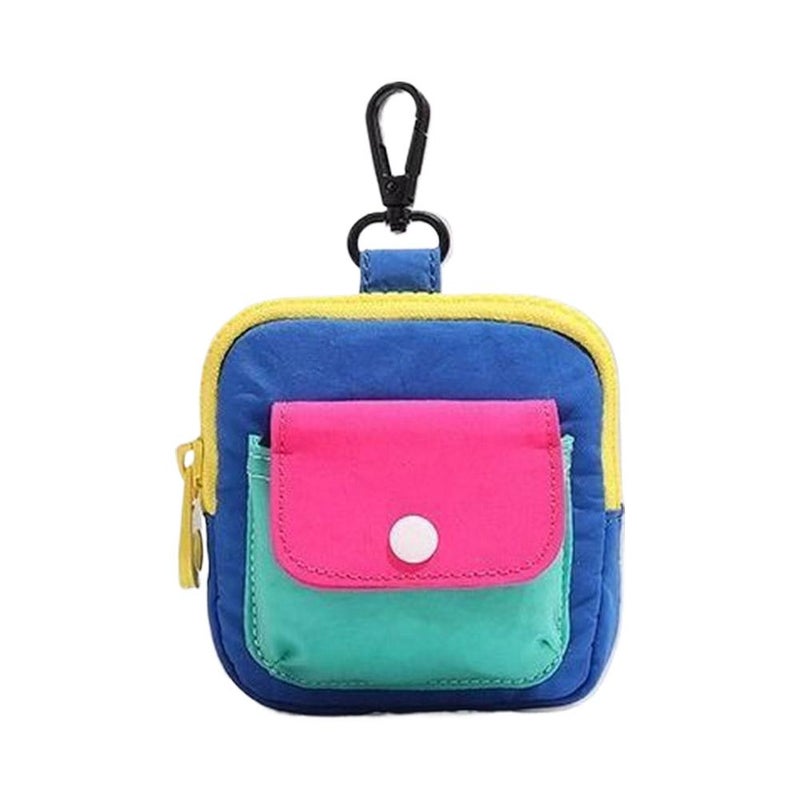 Coin Purse Dopamine Storage Bag Niche Coin Purse Portable Mini Cute Color Block Fashion Zipper Earphone Bag - Image 1