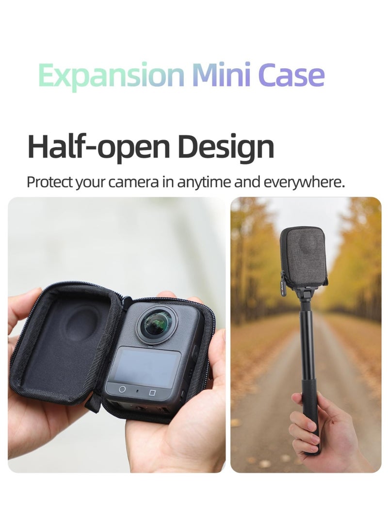 Carrying Case for DJI OSMO 360, Portable Storage Bag Mini Bag Case Mini Protective Carrying Bag Half Zipper for Selfie Stick Tripod for OSMO360 Accessory - Image 4