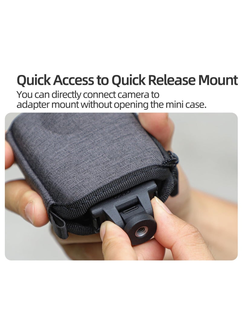 Carrying Case for DJI OSMO 360, Portable Storage Bag Mini Bag Case Mini Protective Carrying Bag Half Zipper for Selfie Stick Tripod for OSMO360 Accessory - Image 5